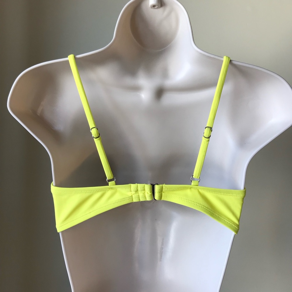 Yellow Basic Bikini Top Size M - Picture 2 of 4